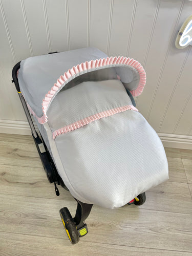 Pique Custom Frill Car Seat Set