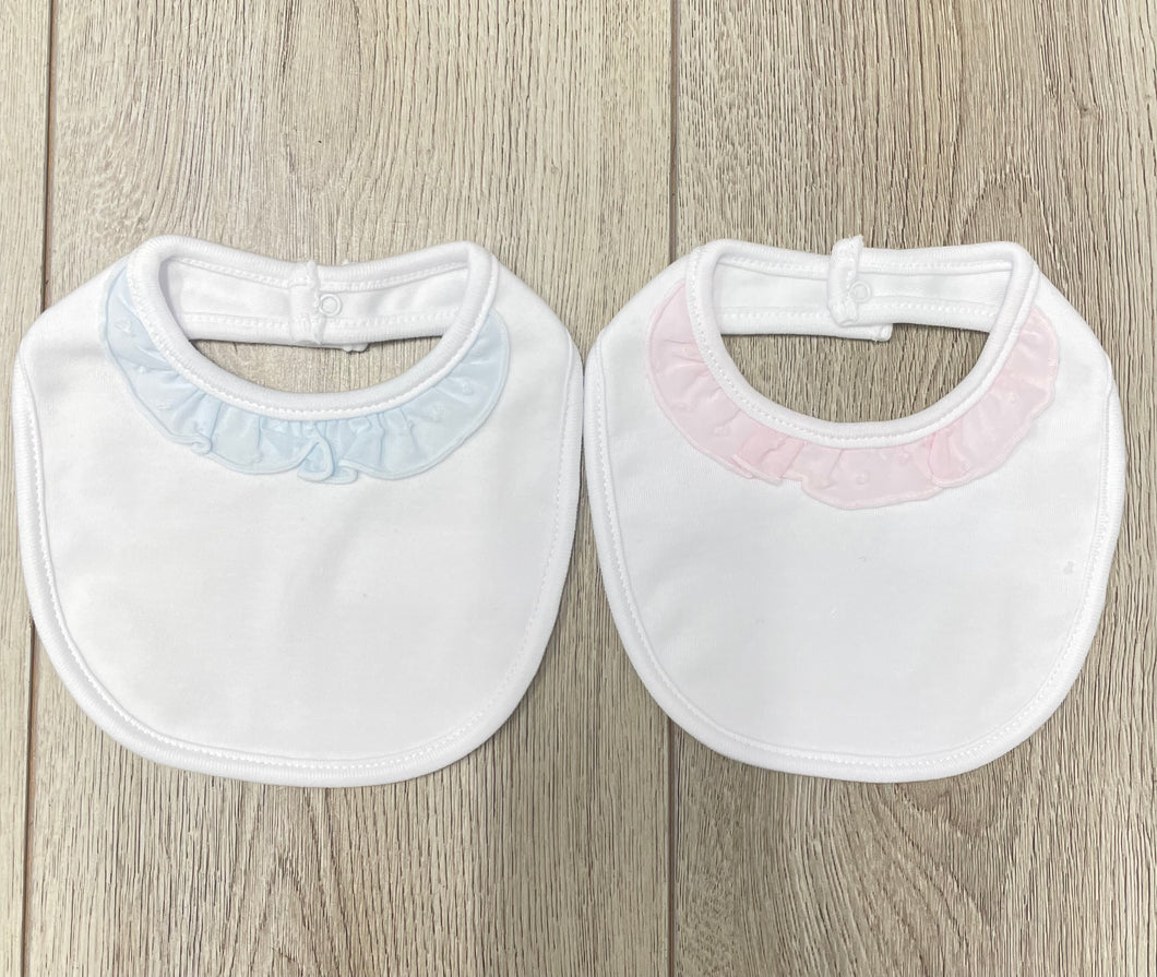 Calamaro Pink/Blue Frill Bib